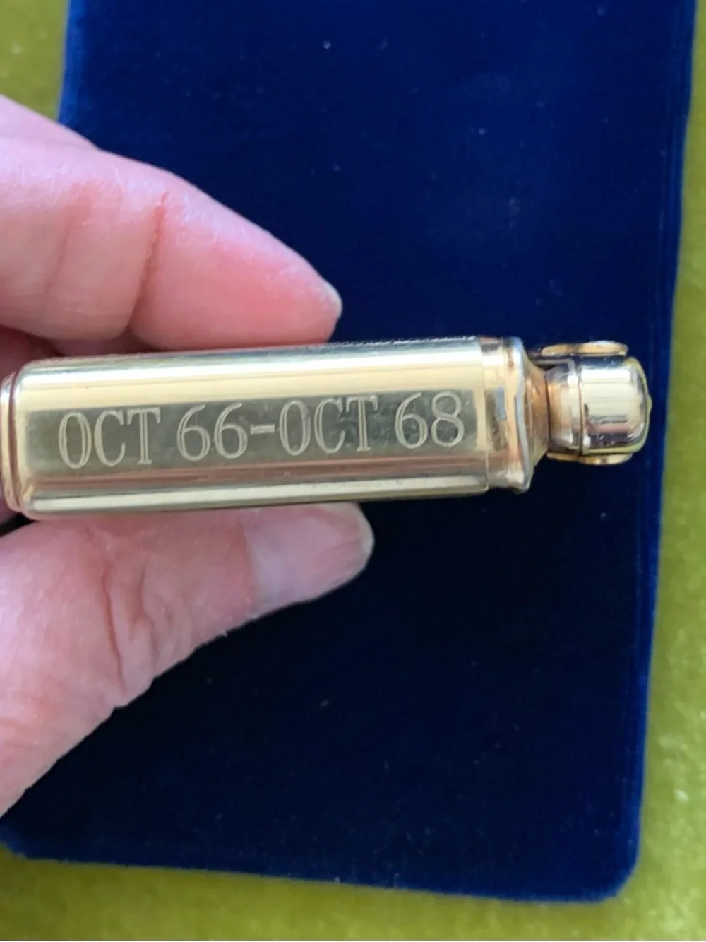 Vintage Colibri Gold Plated Men’s Pocket Lighter Made in Germany